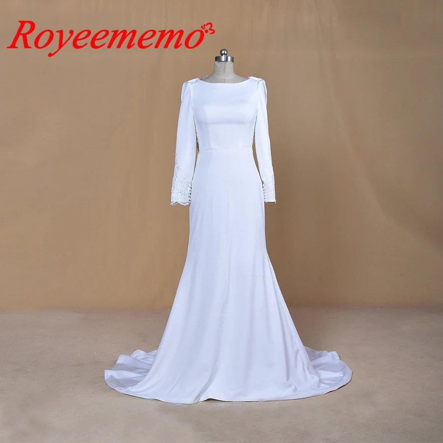 Новинка 2020 г. свадебные платья мусульманского дизайна платье невесты с длинным