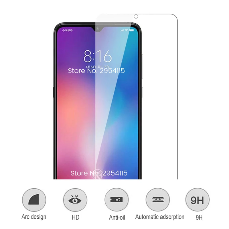 2 шт. закаленное стекло для защиты экрана xiaomi mi 9 lite безопасные очки light 9se 9t pro mi9se mi9