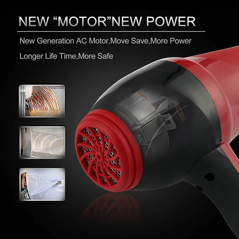 Professional Strong Power 2000W Hair Dryer Hairdressing Barber Salon Tools Blow Low Hairdryer 110-240V | Бытовая техника