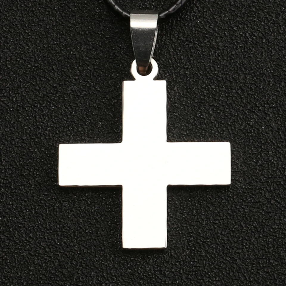 

Цепочка Дракуле михок ожерелье EVA Katsuragi Misato крест Иисус серебряный цвет кулон из нержавеющей стали ювелирные изделия для мужчин оптом