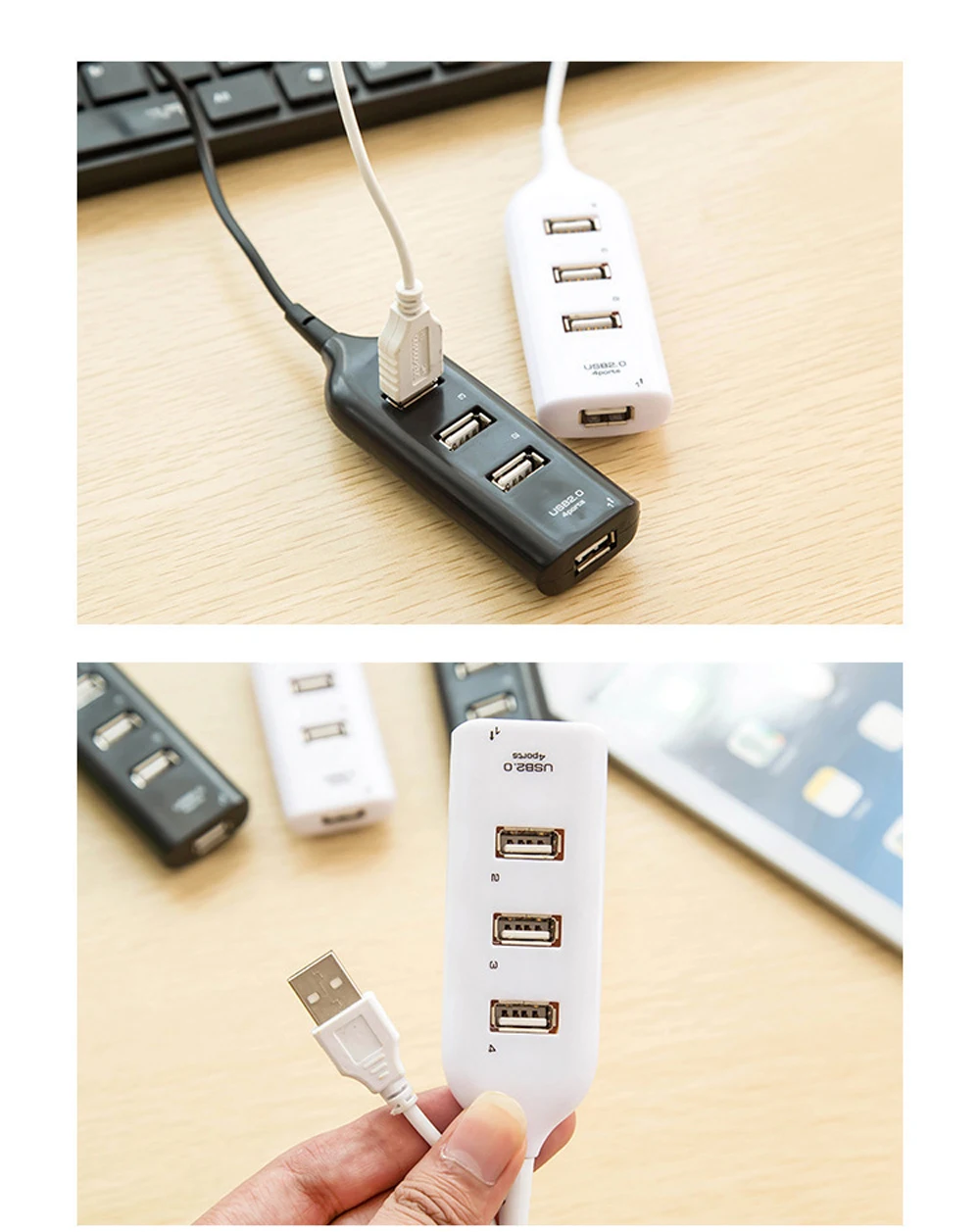 Высокоскоростной USB концентратор VIPATEY с 4 портами разветвитель несколькими 2 0