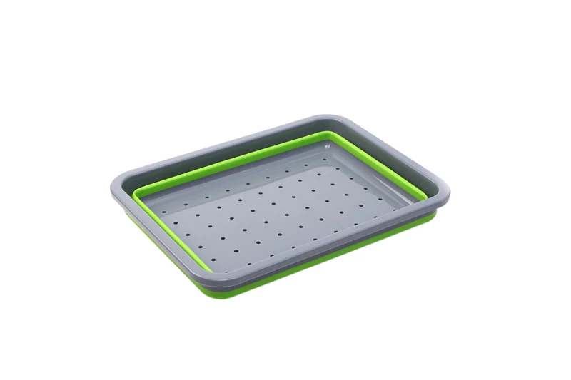 

Folding DIY Silicone Dish Rack Kitchen Storage Rack Cups Bowl Stand Drainer Drying Rack Home Organizer Kitchen Sink Organizer