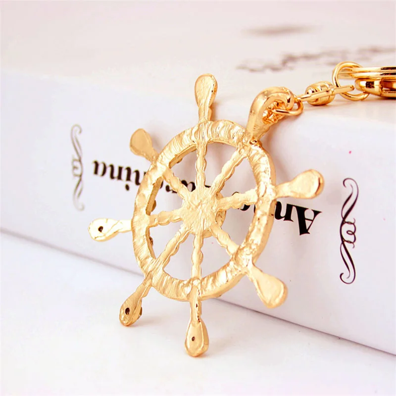 Винтажный якорь Искусственный для мужчин безделушка Ретро Якорь руль брелок на