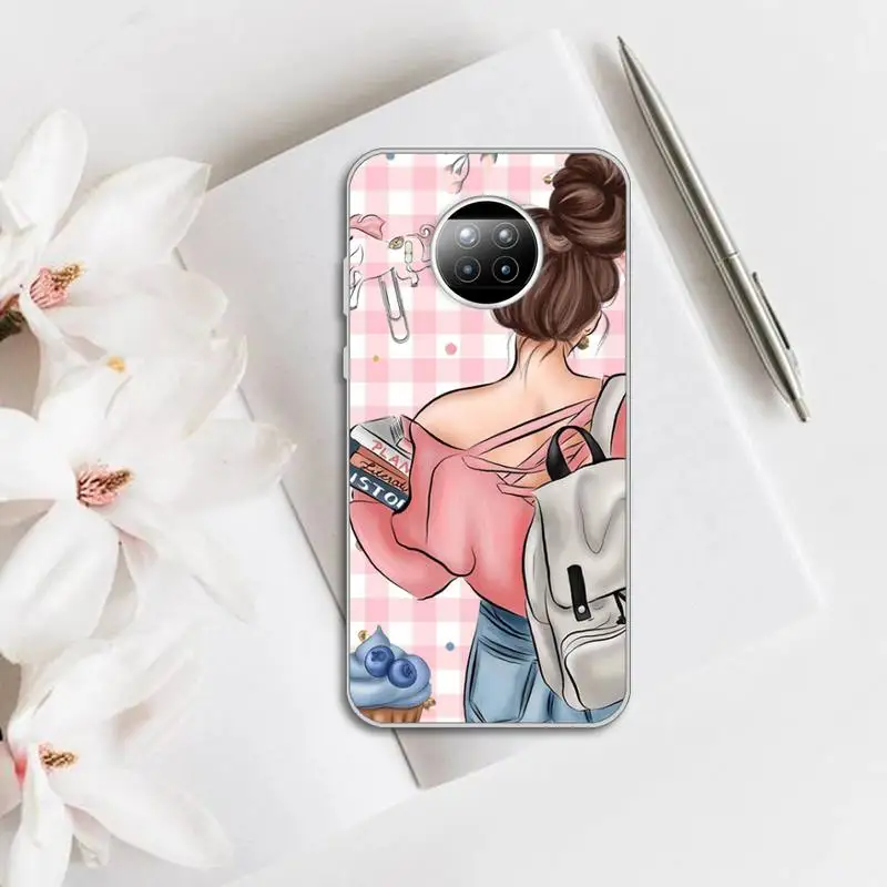 

Fashion Girls High Heels Phone Case Transparent for Xiaomi mi note 10 8 9 t HUAWEI p30 40 11 Samsung S 8 9 10 20 pro lite