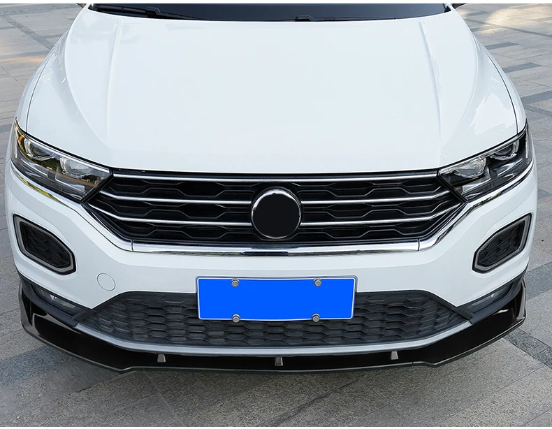Для VOLKSWAGEN T-ROC передний бампер для губ нижний бампер диффузор защитная пластина спойлер обшивка для TROC