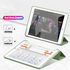 SCHANGE складной Мягкая Обложка для iPad 10,2 2019 2020 чехол складывающийся втрое защитную крышку для iPad Mini 1 2 3 4 iPad 5 Air iPad 1 2 3 Pro 10,5 чехол