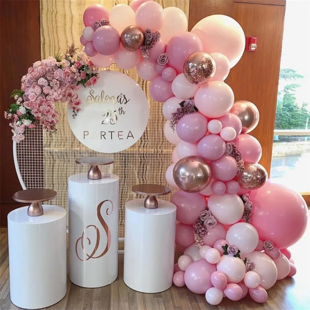 97 шт. персиковый детский розовый латексный шар гирлянда арочный комплект розовое