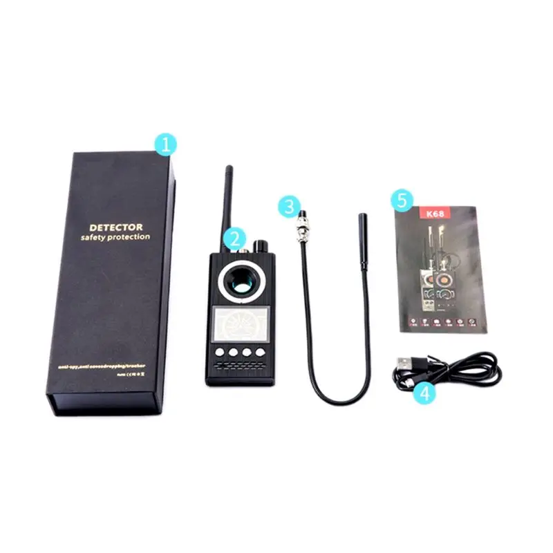 

Anti Detector Hidden Camera Finder Bug GPS Wireless Signal Alarm Scanner W8EA