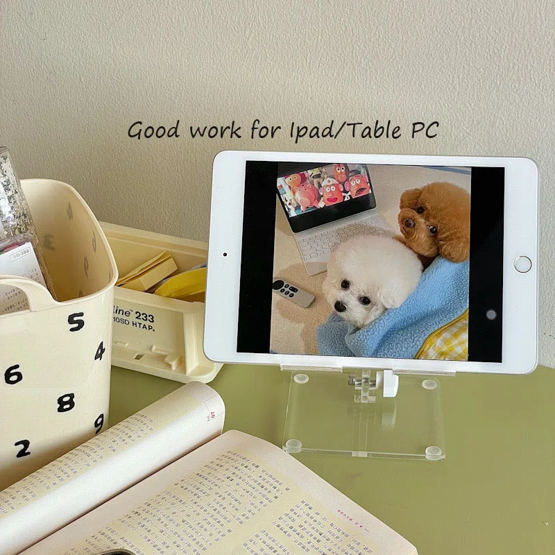 sharkbang portable acrylic adjustable holder for pad mobile phone tablet pc notebook books transparent stand holder accessories free global shipping