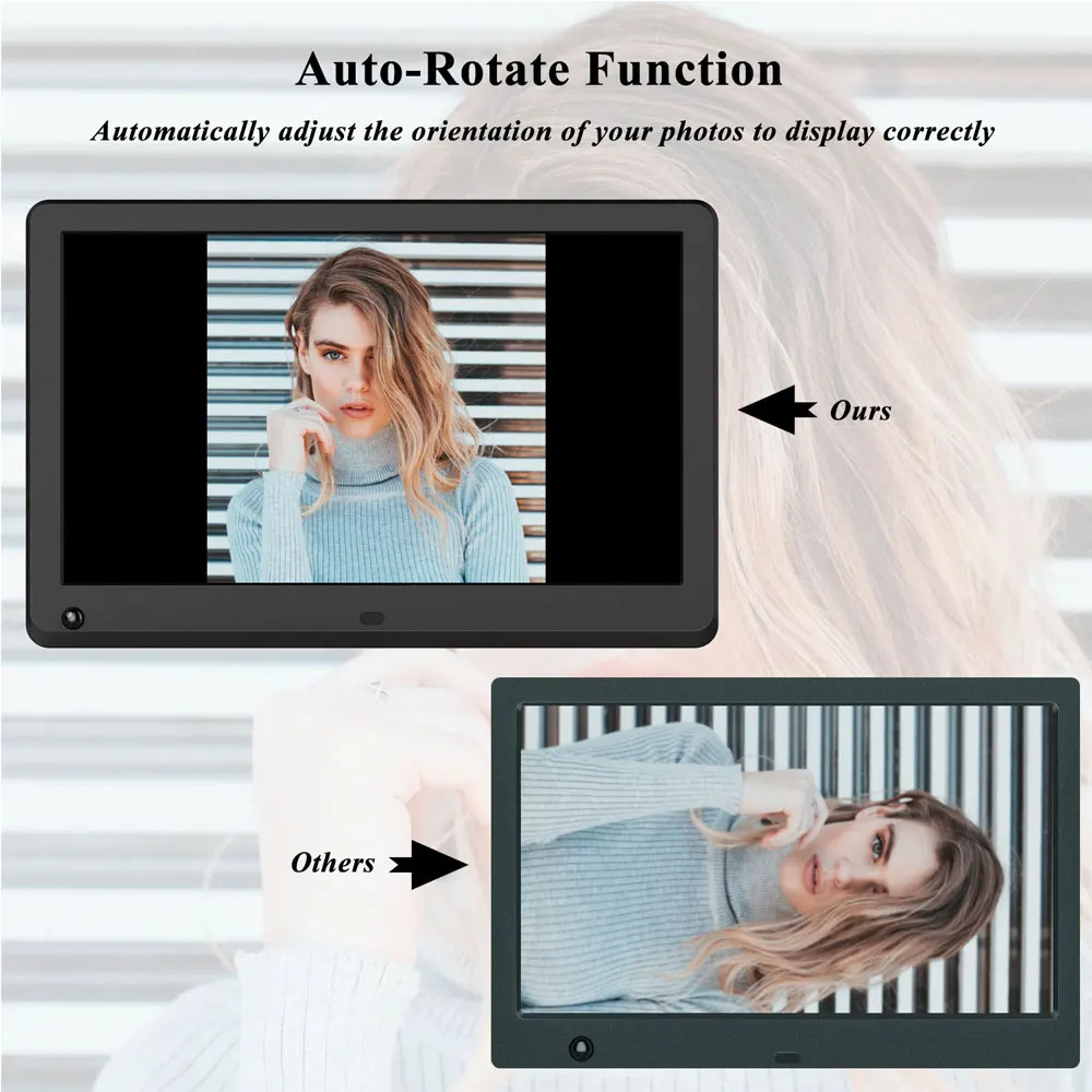 Светодиодный HD экран 12 дюймов с подсветкой цифровая фоторамка 1920*1080 электронный