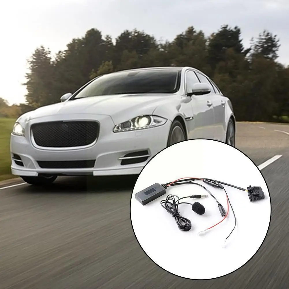 

5.0 Aux Bluetooth Music Line Modular Adapter Suitable Cable For Mercedes Bluetooth Call Music Accessories + Care Audio Mic O9D6