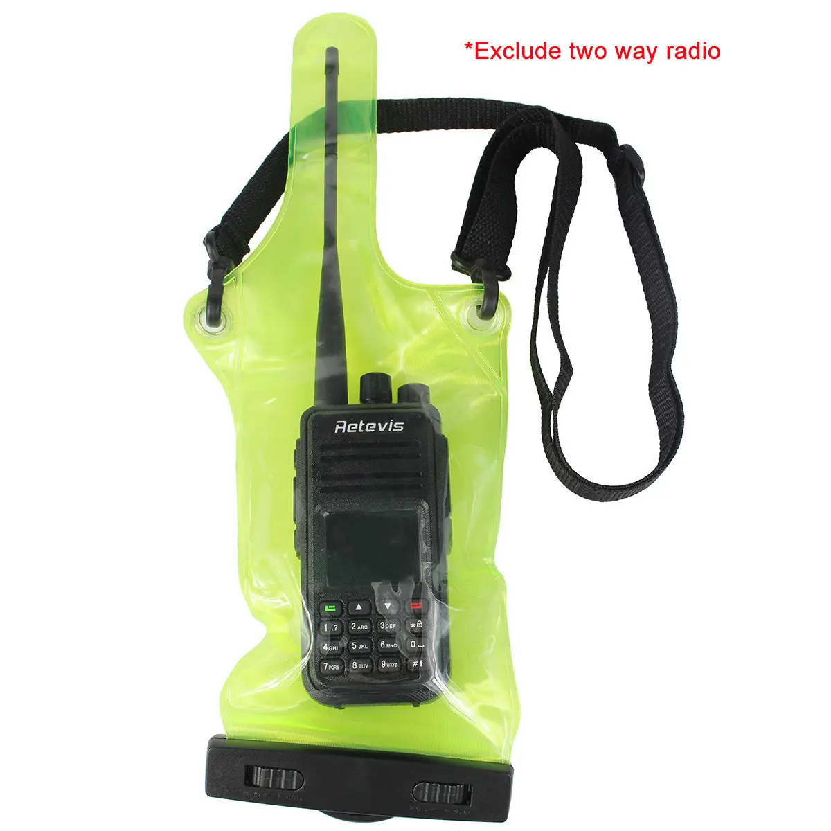 

Waterproof Radio Bags Green Case For Walkie Talkie 36X11cm Accessories