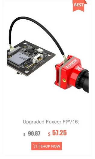 Усовершенствованная мини-камера Foxeer FPV16: 9/4: 3 с экраном аксессуары для дрона DIY чехол из сплава с низкой задержкой PAL/NTSC Переключатель пористая установка