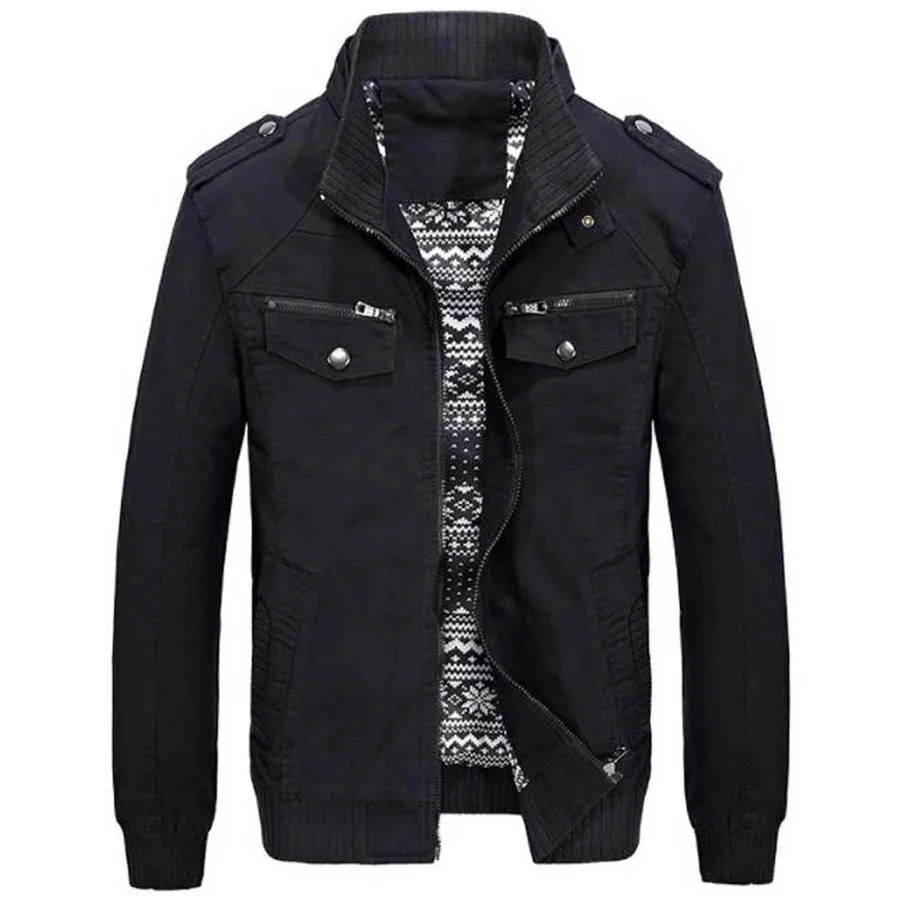 

New Men Jacket Men Military Windbreaker Casual Slim Fit Zipper Jackets Mens Outwear Spring Coat Plus Size 4X chaqueta hombre