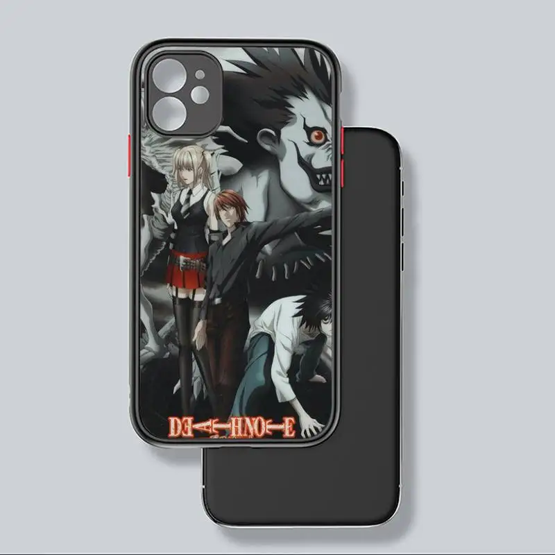 

Death Note Ryuk kira Phone Case For iphone 12 11 8 7 plus mini x xs xr pro max matte transparent cover