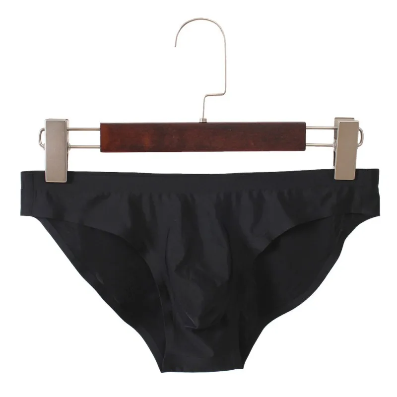 Softy мужские эластичные бесшовные белые трусы ультратонкие дышащие однотонные с