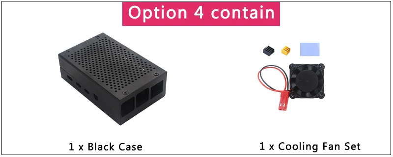 Raspberry Pi 4 Алюминиевый Чехол серебристый черный металлический корпус | Вентилятор охлаждения теплоотвод для Raspberry Pi 4 Модель B