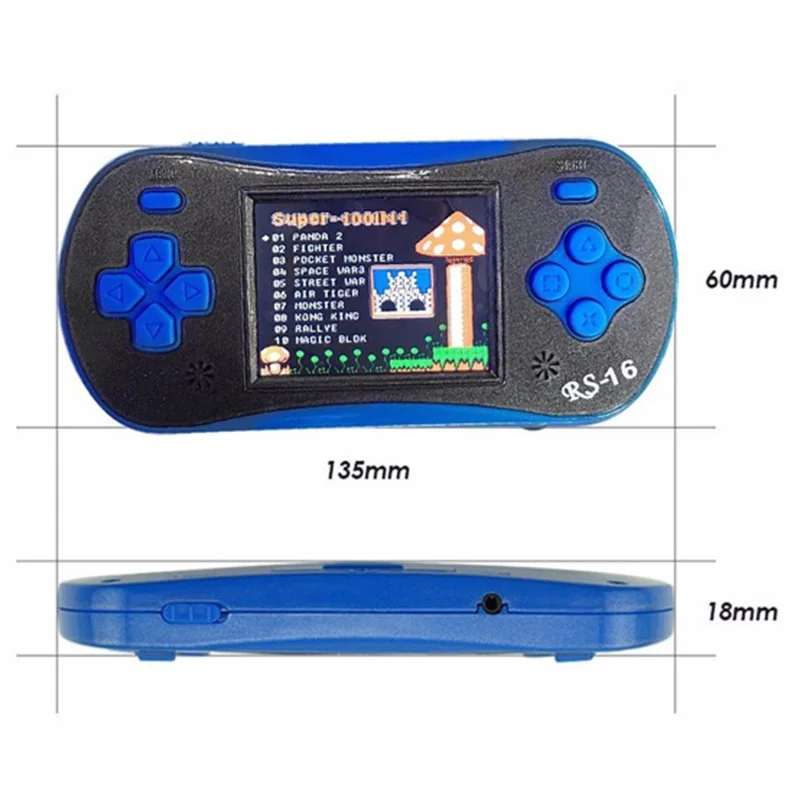 Hobbylan RS 16 2 5 дюймов 8 бит ЖК экран для игровой приставки цветной дисплей 260