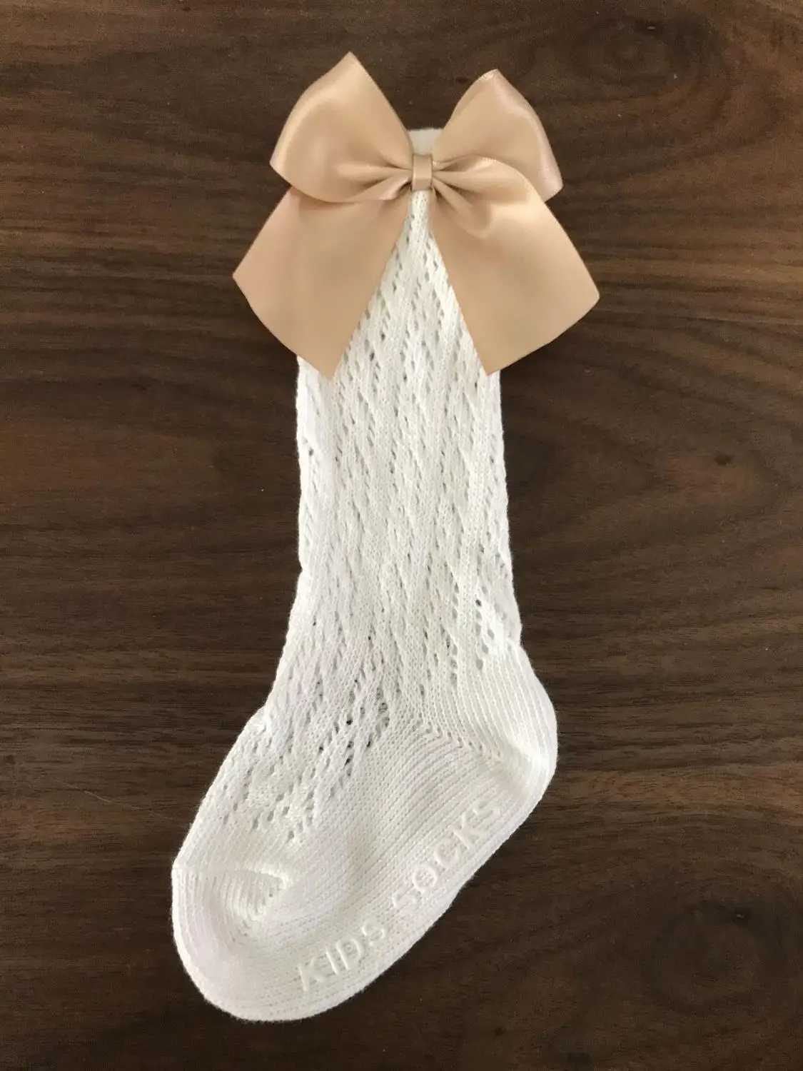 Детские гольфы ярких цветов с бантиком в Королевском Стиле для девочек носки без