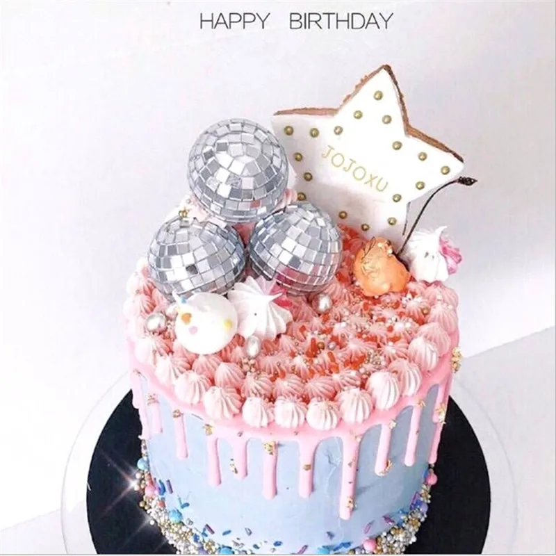 1 шт. инструменты для украшения торта лазерный зеркальный шар топпер аксессуары