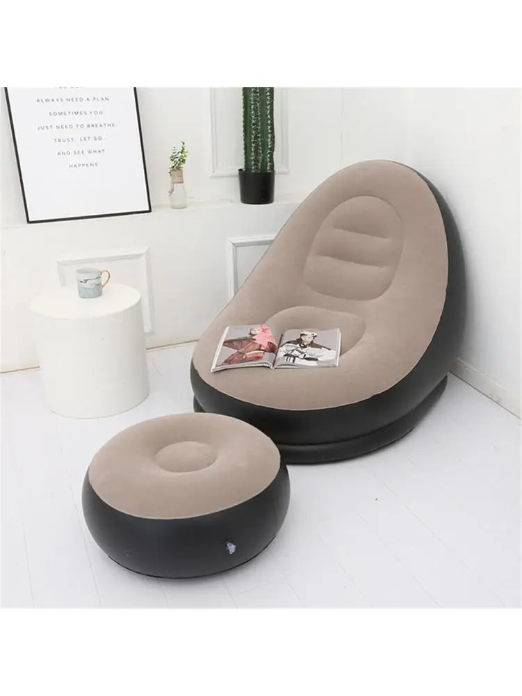 Надувной матрас ленивый диван шезлонг удобный стул для ног подставка одиночная