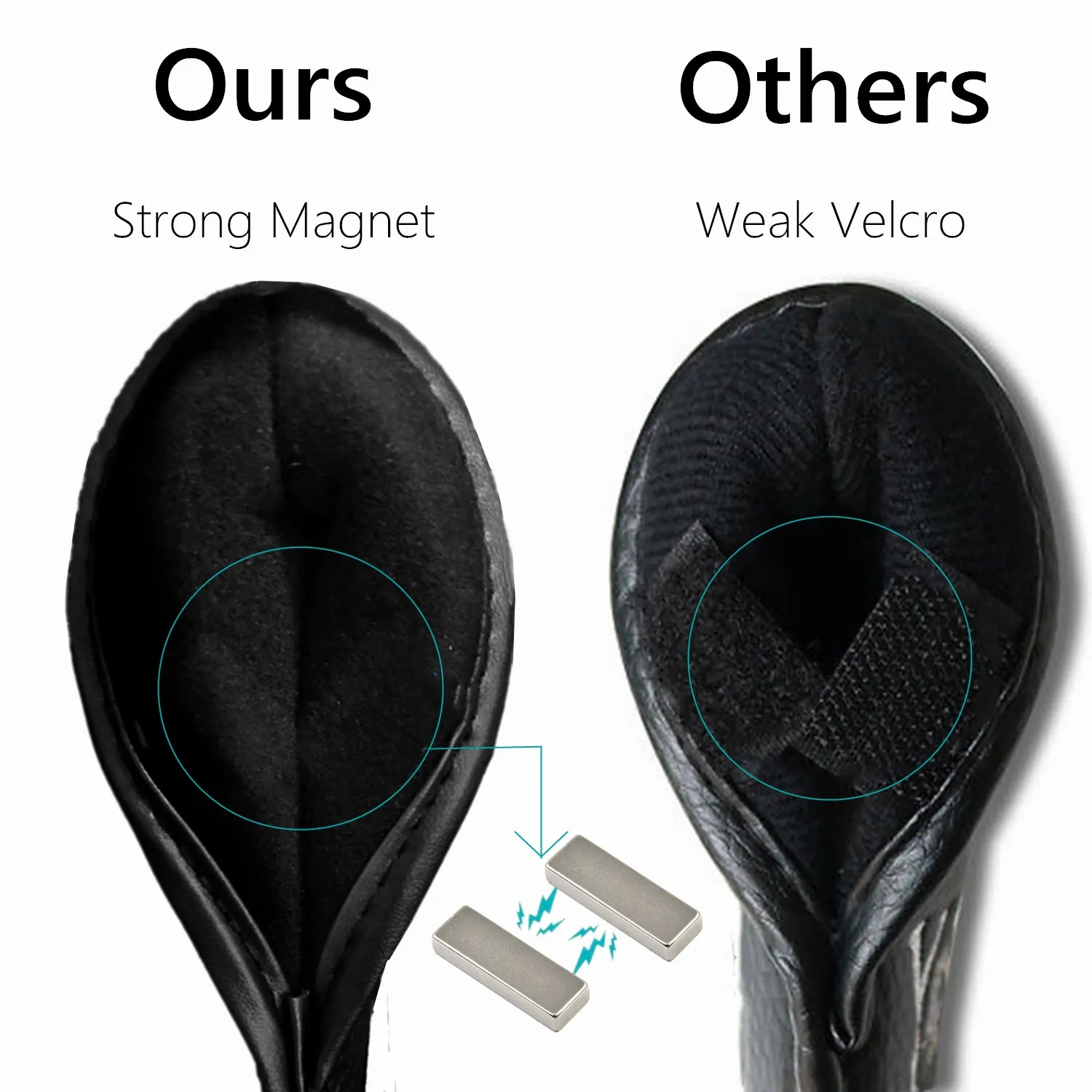 9 шт. Обновленный Кожаный чехол с длинным горлом для гольфа и железным покрытием
