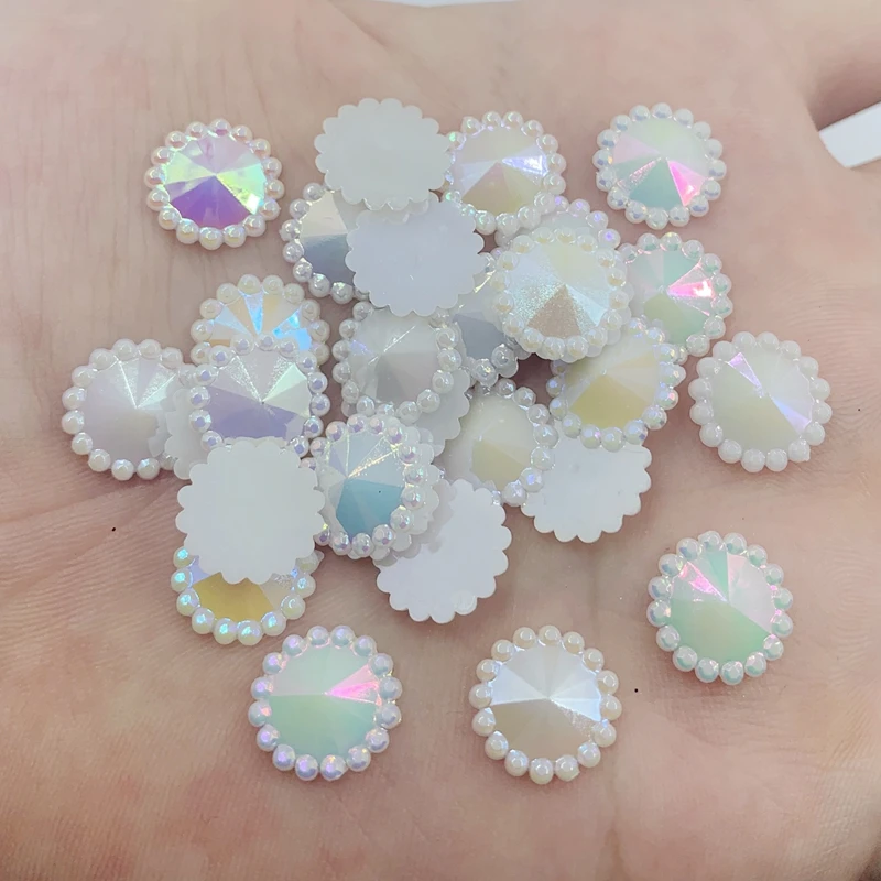 B1110 80 шт 12 мм одежда высшего качества прозрачного хрусталя 3D Nail Art Украшение Стразы плоские с оборота Стразы для маникюра, блестящие Самоцветы-B11 - Цвет: B1110