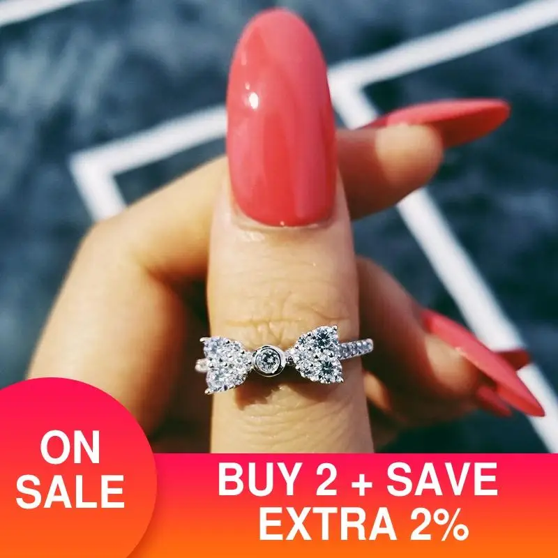 

Solid 925 Sterling Silver Ring Finger Butterfly Promise Fashion Ring For Women Jewelry Pure Real Silver Engagement Girl R4598S