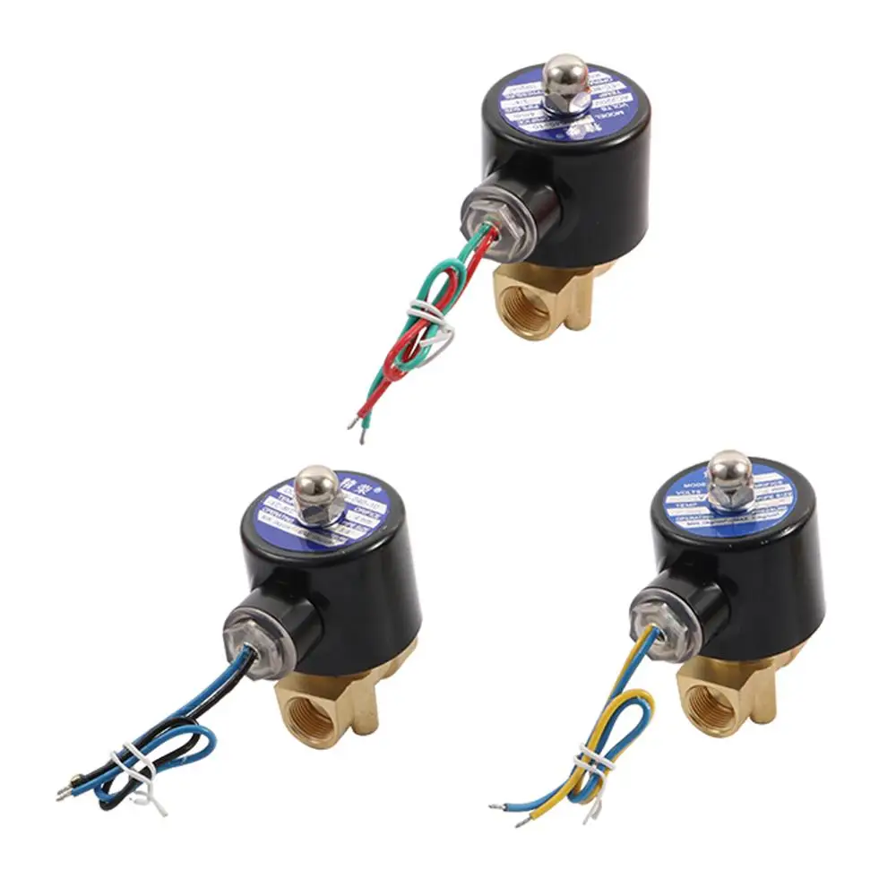 3/8'' внутренняя резьба латунный электромагнитный клапан DC12V DC24V AC220V нормально
