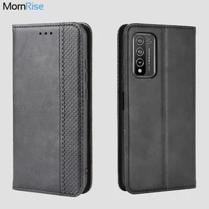for huawei honor 10x lite case book wallet vintage magnetic leather flip cover card stand soft cover luxury mobile phone bags free global shipping