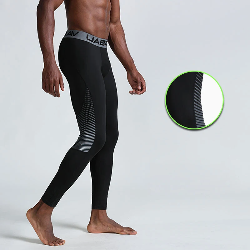 Brand Men's Compression Pants Breathable Quick Dry Elastic Running Tights Mens Leggings Gym Fitness Basketball Sports Yoga Pants
