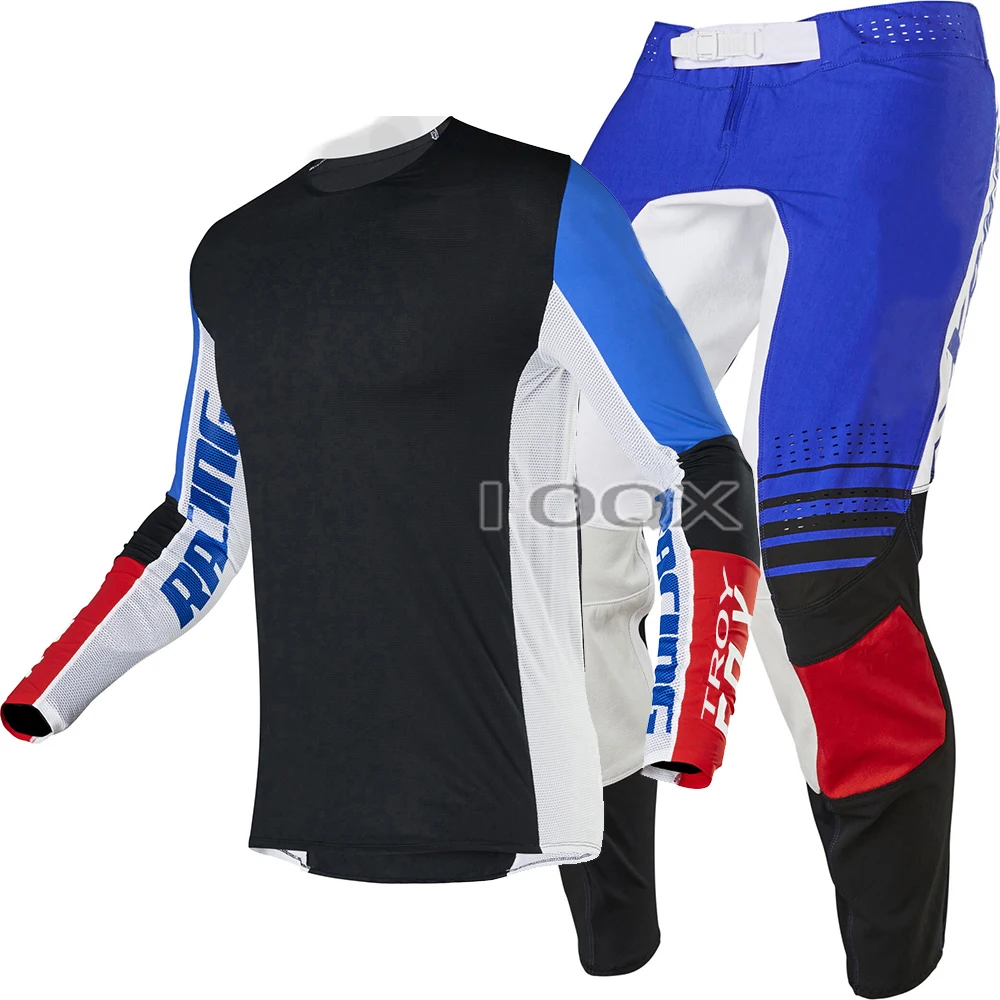 

2020 Troy Fox Motorcycle Jersey Pant Racing Combo Adult Motocross Gear Set MX MTB Off-Road Dirt Bike Clothing