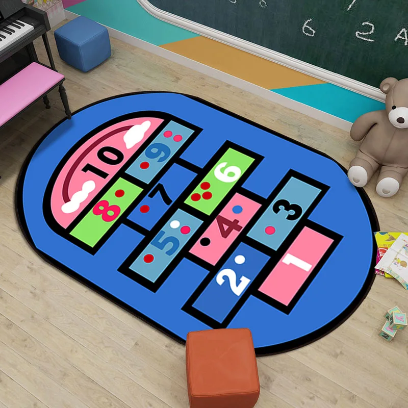12 3D принт хрустальный бархатный детский игровой коврик 0,6 см коврик для ползания противоскользящий детский ковер круглый развивающий коврик для детей игровой коврик - Цвет: 12