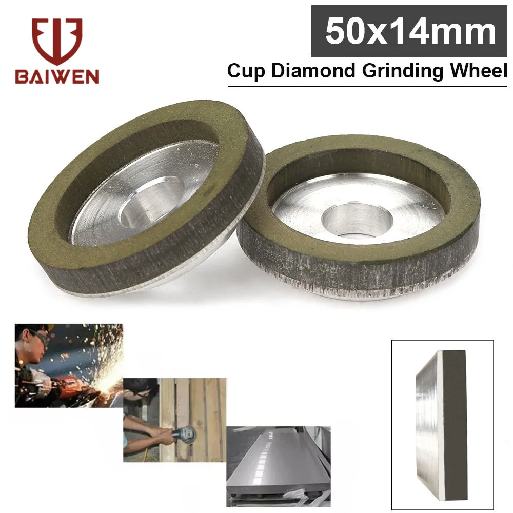 

50mm Grinder Disc Cup Diamond Grinding Wheels Circle Milling Cutter Tools for Angle Grinder Tungsten Steel Sharpener Grinder