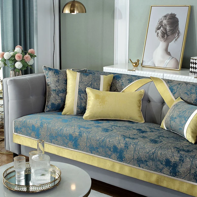 

Sofa Cushion Four Seasons General Non-Slip High-End Cushion Sofa Towel Nordic Simple Modern Fashion Sofa Cover