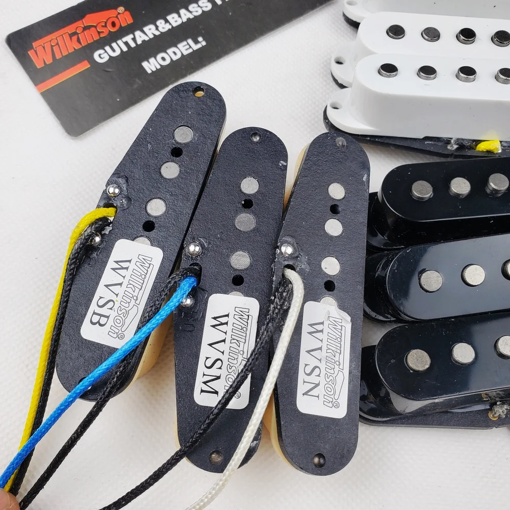 wilkinson 60er wvs alnico v single coil gitarre pickups schwarz elektrische gitarre pickups für stratocaster gitarre made in korea free global sh