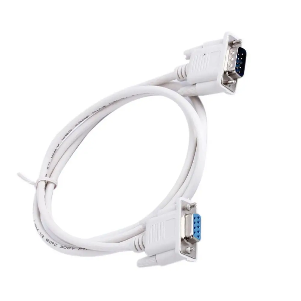 

1.5M Male to Female Serial DB9 9-Pin Extension Cable RS232 for PC Laptop