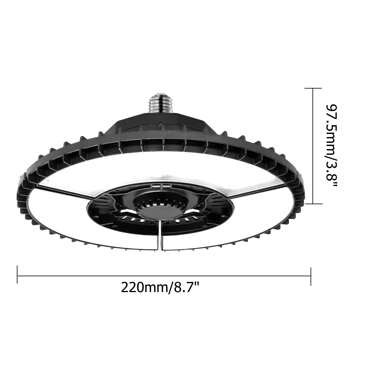 

E27 Deformation Lamp High Bright Led Garage Light 12000LM 2835 Garage Ceiling Light For Workshop Warehouse Industrial Lighting