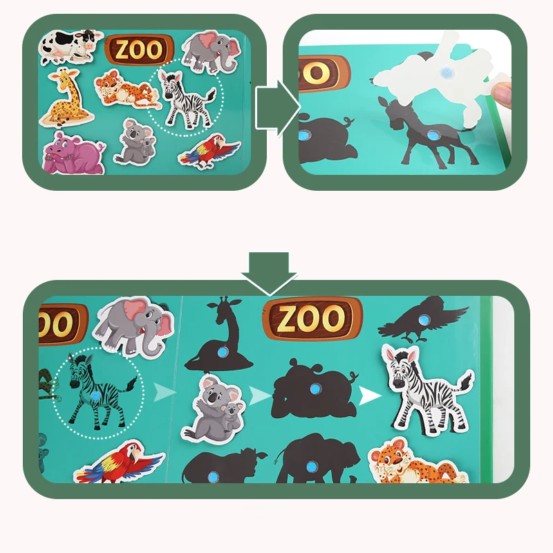 Моя первая занятая книга Монтессори игрушки для детей обучающая Бесшумная доска