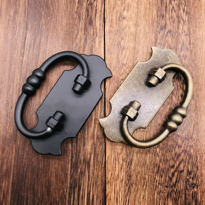 6 шт. ручка для ящика под античную бронзу/матовый черный цвет большая 3 43 дюйма (87