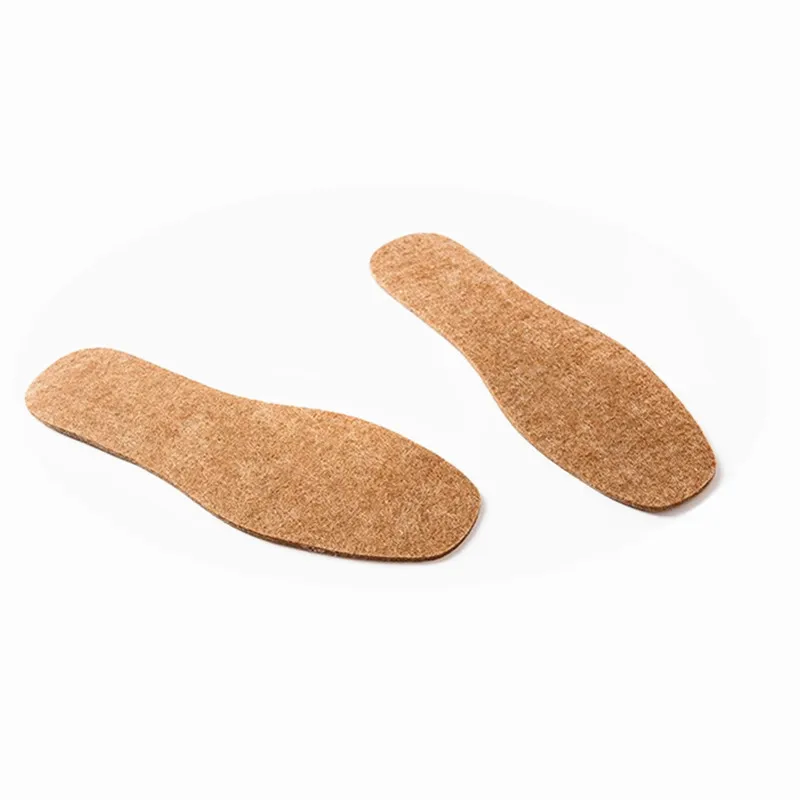 Зимние теплые стельки Demine шерстяные фетровые термостельки для обуви с защитой от