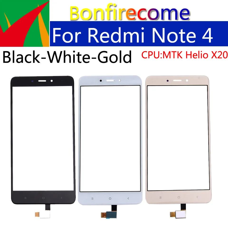 10 шт./партия Note4 для Xiaomi Redmi note 4 Сенсорная панель сенсорного экрана дисплей