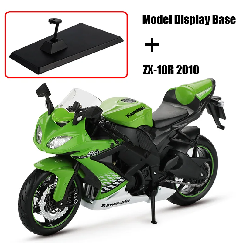 Maisto 1:12 сплав модель мотоцикла Игрушка Мотоцикл Ниндзя H2R CBR600RR YZF-R1 модели гоночных автомобилей Машинки Игрушки для детей - Цвет: ZX-10R 2010
