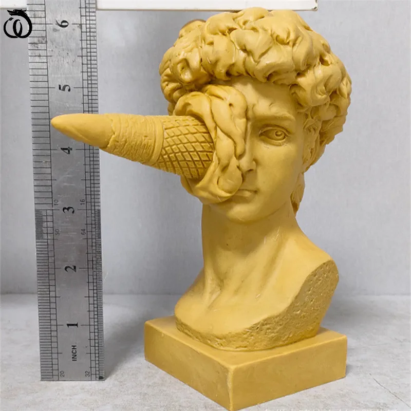Фигурка из искусства Давида хит-мороженого статуя украшение смолы Европейский
