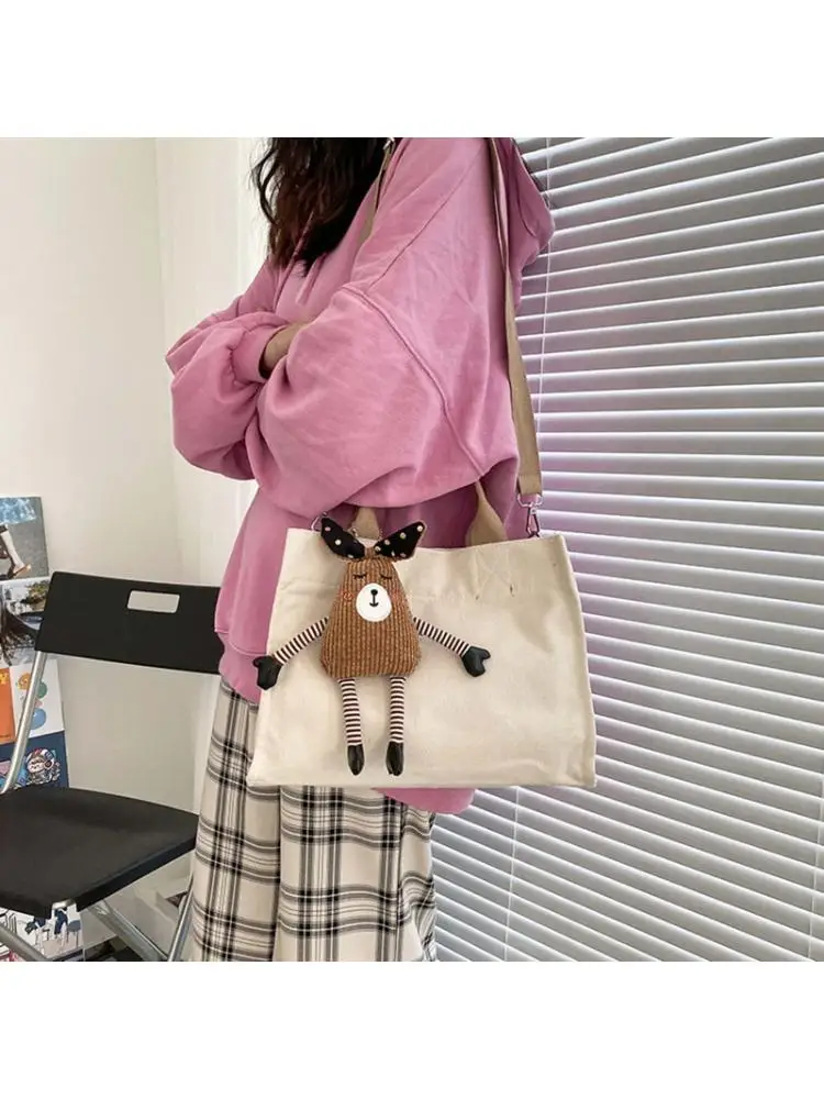 

Women Canvas Handbag Shoulder Lady Crossbody Bag Tote Messenger Satchel Purse Simple and fashionable