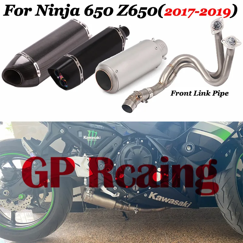 Слипоны для Kawasaki Z650 Ninja 650 Ninja650 2020 Модифицированная выхлопная труба мотоцикла Escape