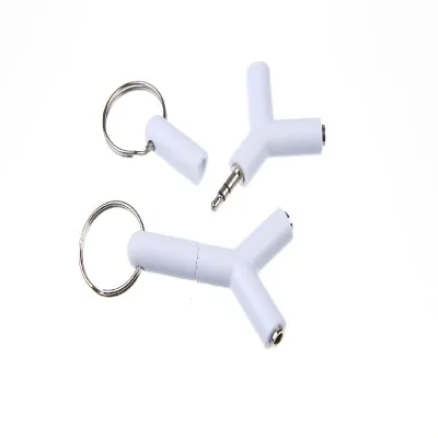 Y образный адаптер для наушников 3 5 мм с двойным штекером разветвитель