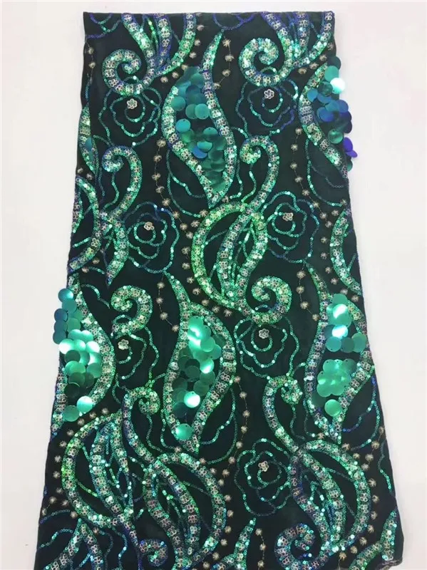 Великолепная темно зеленая французская бархатная ткань горячая Распродажа