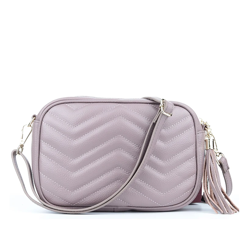 

Ms inclined shoulder bag handbag leather shoulder leisure 2020 retro tassels handbag female zipper inclined shoulder bag handbag