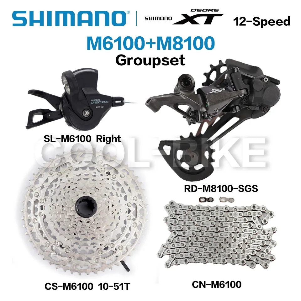 Переключатель передач SHIMANO DEORE XT SLX M6100 M7100 M8100 12 Скоростей задний переключатель для - Фото №1